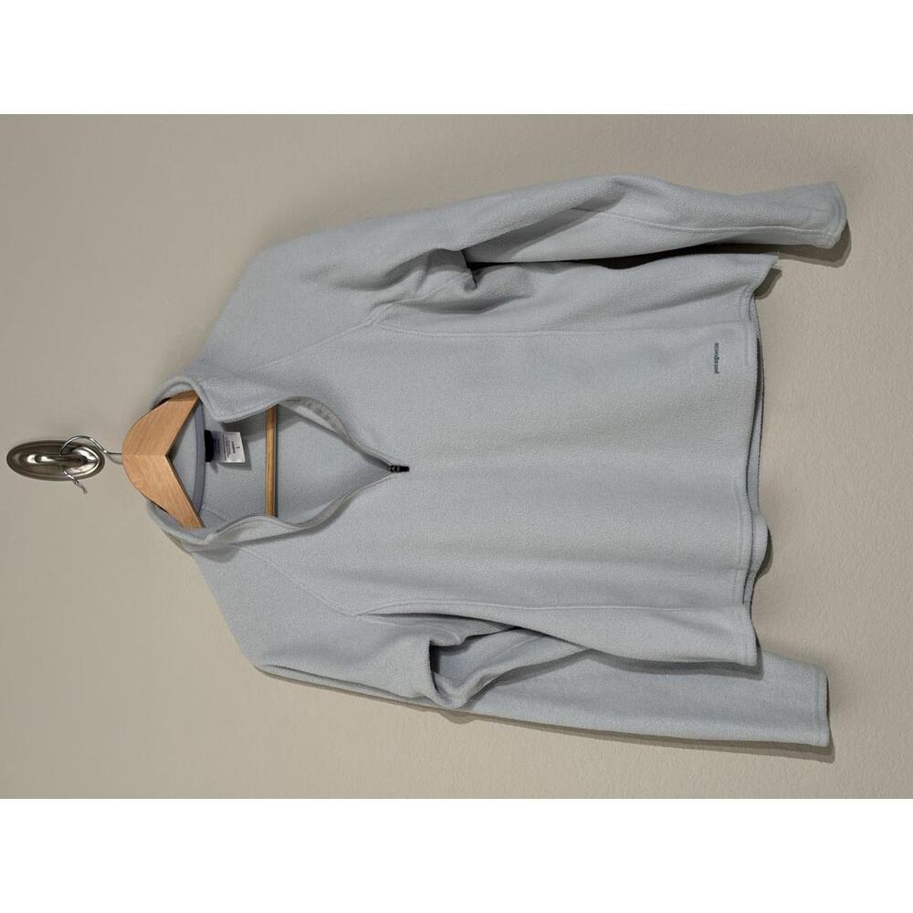Patagonia Capilene 1/4 Zip Fleece Pullover Light Blue Minimalist Normcore Size L